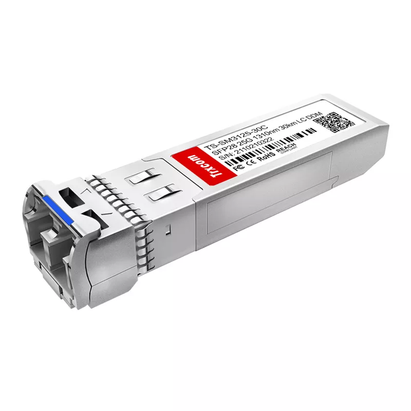 TS-SM3125-30C SFP28 25GBASE-ER 1310nm 30km DOM Duplex LC/UPC SMF Optical Transceiver Module