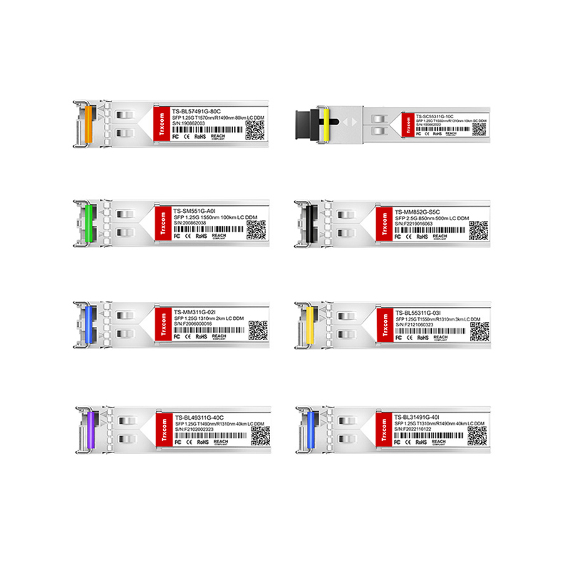 TS-BL55491G-A2C SFP 1G BiDi 1550nm-TX/1490nm-RX 120km DOM Simplex LC/UPC SMF Optical Transceiver Module